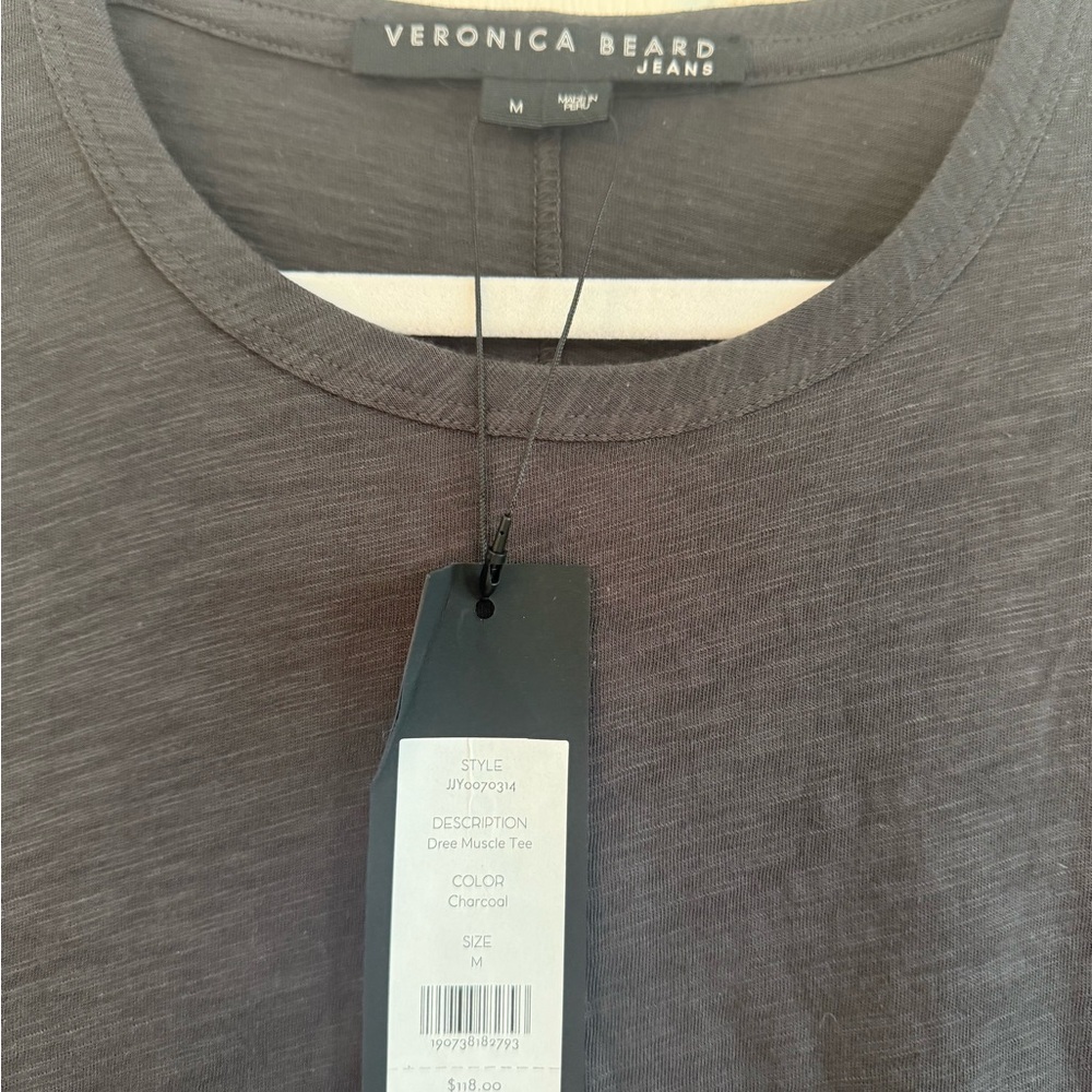 Veronica Beard  Gray Short Sleeve Tee